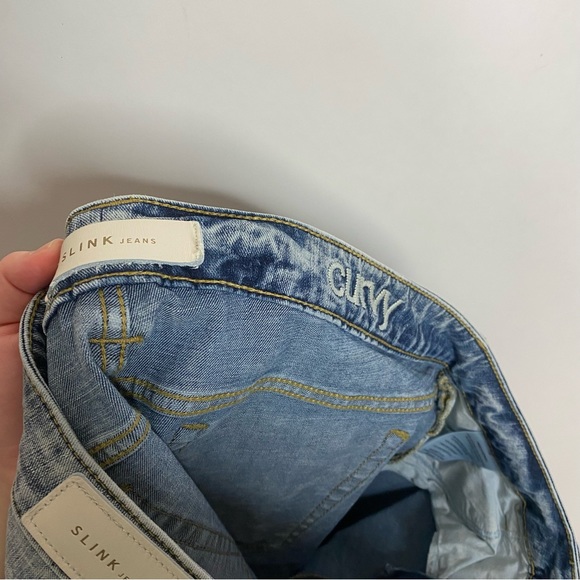 Slink Jeans Frayed Hem Bermuda Jean Shorts 18 - Picture 12 of 12